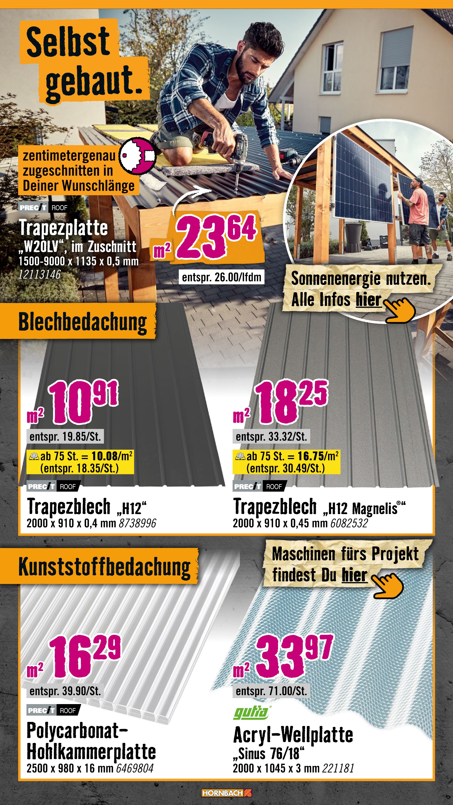 PVC Angebote im Prospekt "Andere feiern Tore, du dein Projekt" von Hornbach auf Seite 19
